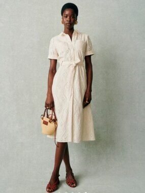 Sezane Adèle Dress Ecru - Size 6